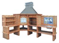 Ref. 126 - 210 cm et 290 cm x 69 cm x 274 cm, LxLxH | Grill 60 cm x 40 cm, LxL | 2000 kg